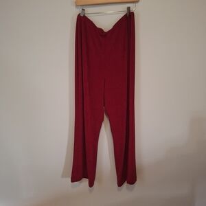 Chico's Travelers Red Wide-Leg Pants 3